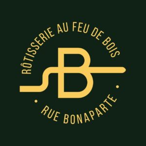Logo de la Brocherie Nice, située rue Bonaparte, spécialisé en cuisine traditionnelle et convivialité.