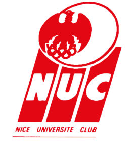 Logo officiel du Nice Université Club de Foot, représentant le dynamisme et l’esprit sportif de l’équipe.
